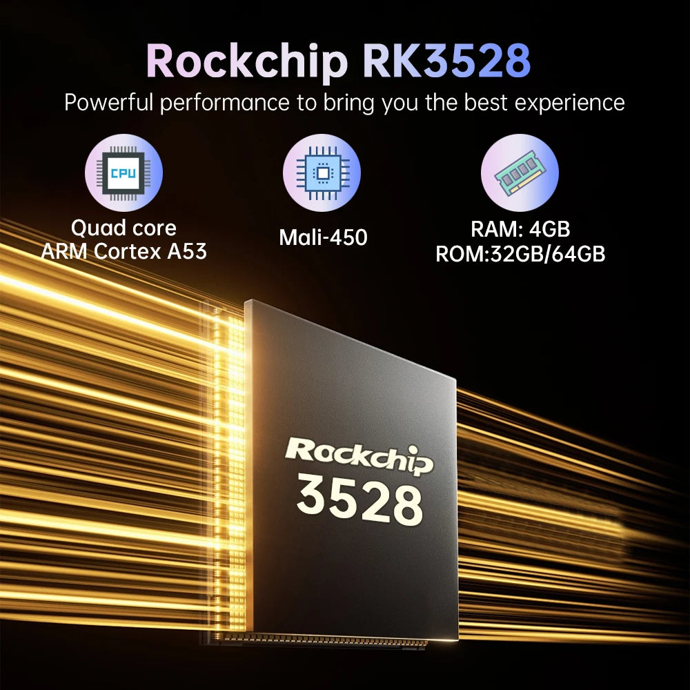 2026 New Smart TV Box T1+ RK3518 Android 14 WiFi 6 BT 5.4 Dual UI Interface 4K Ultra HD  Smart Media Player