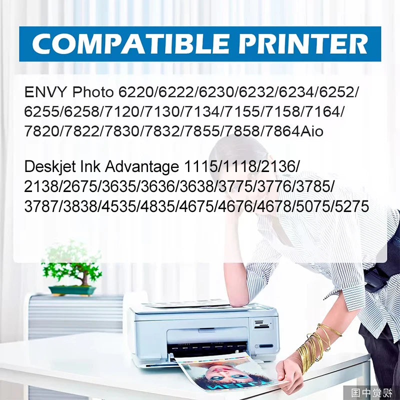 Reprinpic 664XL Bläckpatron för HP DeskJet-skrivare