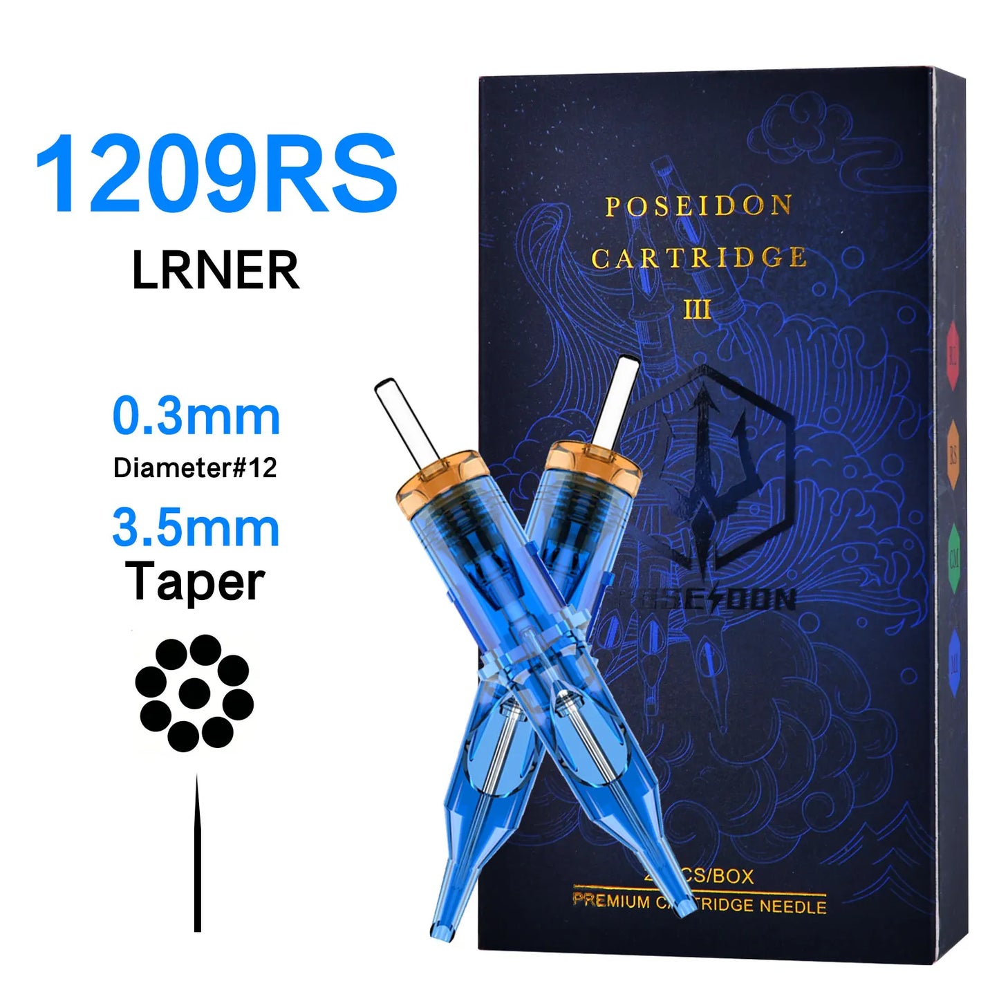 10Pcs POSEIDON V3 Pro Tattoo Needles High Quality Disposable Permanent Makeup Tattoo Cartridge Needles For Tattoo Machine