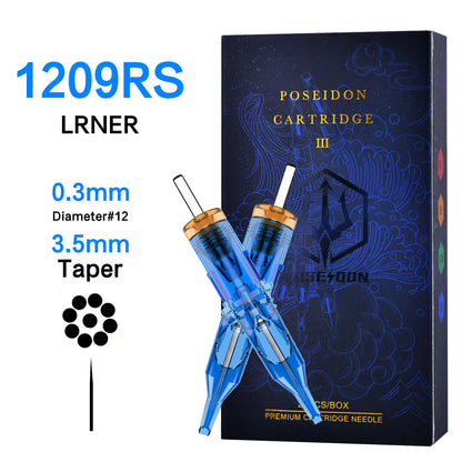 10Pcs POSEIDON V3 Pro Tattoo Needles High Quality Disposable Permanent Makeup Tattoo Cartridge Needles For Tattoo Machine
