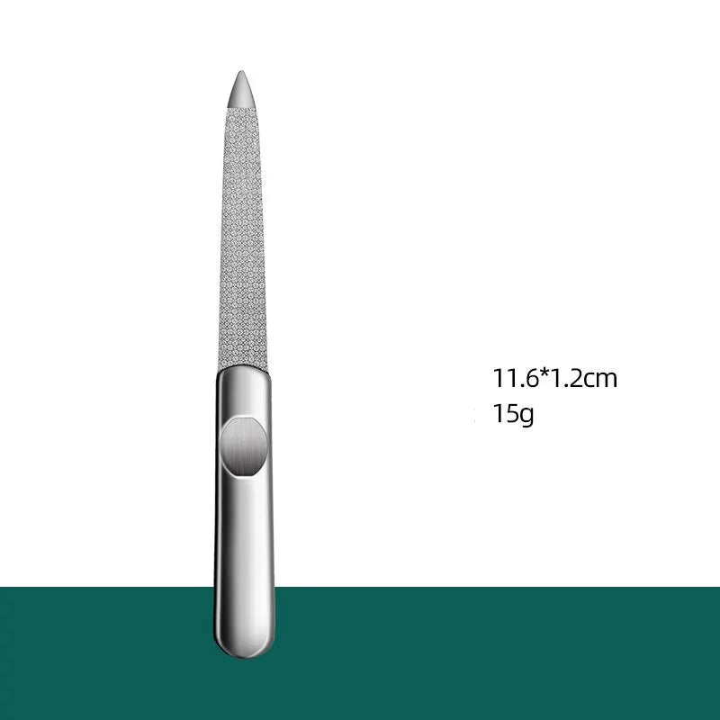 Mix 3 Size Nail File Stainless Steel Professional Exfoliating Double Sides Sandpaper For Professional Finger Toe Nail Care Tools