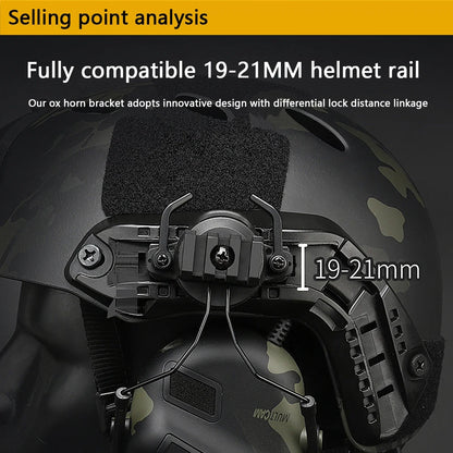 Tactical Helmet Headset Non-picking Noise-Cancelling Headset For Gen5 Helmet Headset Baofeng Radio PTT Adapter Mobile Earphone