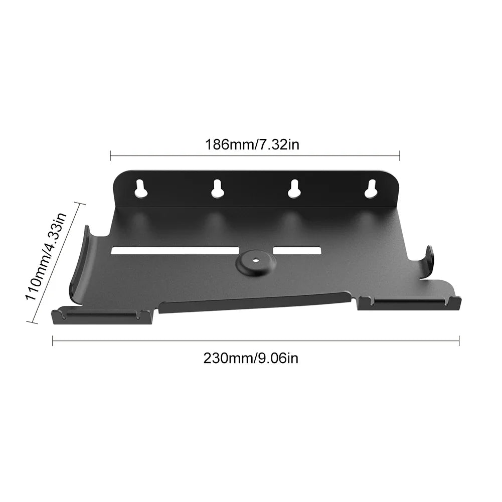 Wall Mount Bracket Display Stand Base with Controller Holder Wall Hanging Stand for PS5 Slim Digital Edition and Disc Edition