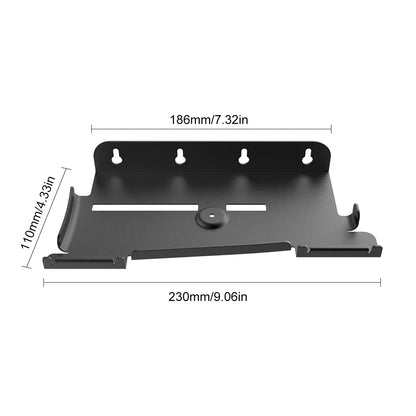Wall Mount Bracket Display Stand Base with Controller Holder Wall Hanging Stand for PS5 Slim Digital Edition and Disc Edition