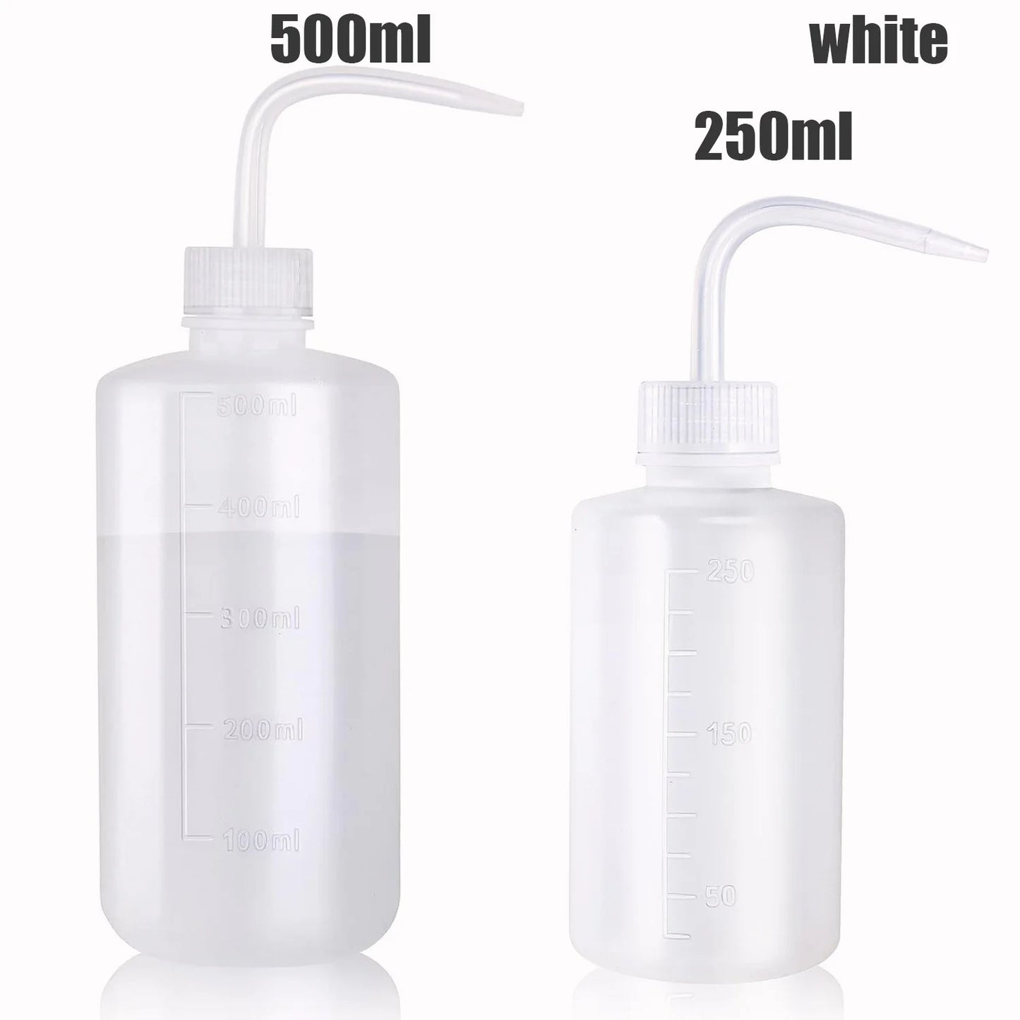 500/250ml Tattoo Wash Bottle 5 Colors Rinse Spray Bottle Economical Plastic Squeeze Clean Bottles for Medical Labs Tattoo Supply