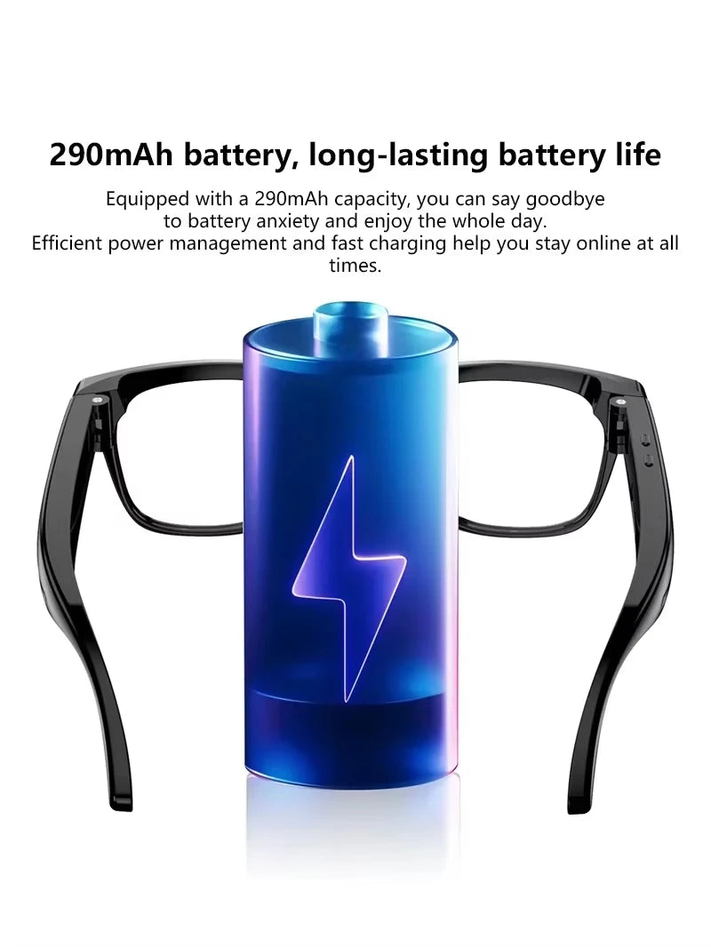 Lenovo Smart Glasses AI Translation 8MP HD Camera 8K Shooting Image Bluetooth Call Video Record Music Smart Motorcycle Glasses