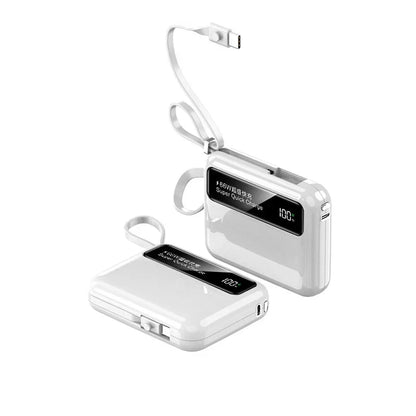 50000mAh Power Bank Comes with data cables Portable Auxiliary Spare External Battery Pack Charger For iPhone Android