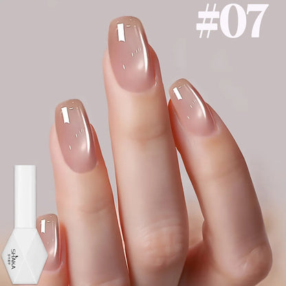 1-12pcs SHAKA Autumn Tanhua Cat Eye Pink Transparent Color Gel Nail Polish 2026 New Simple And Generous Halloween Nail Gel