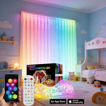 DIY LED-ljusgardin med appstyrning