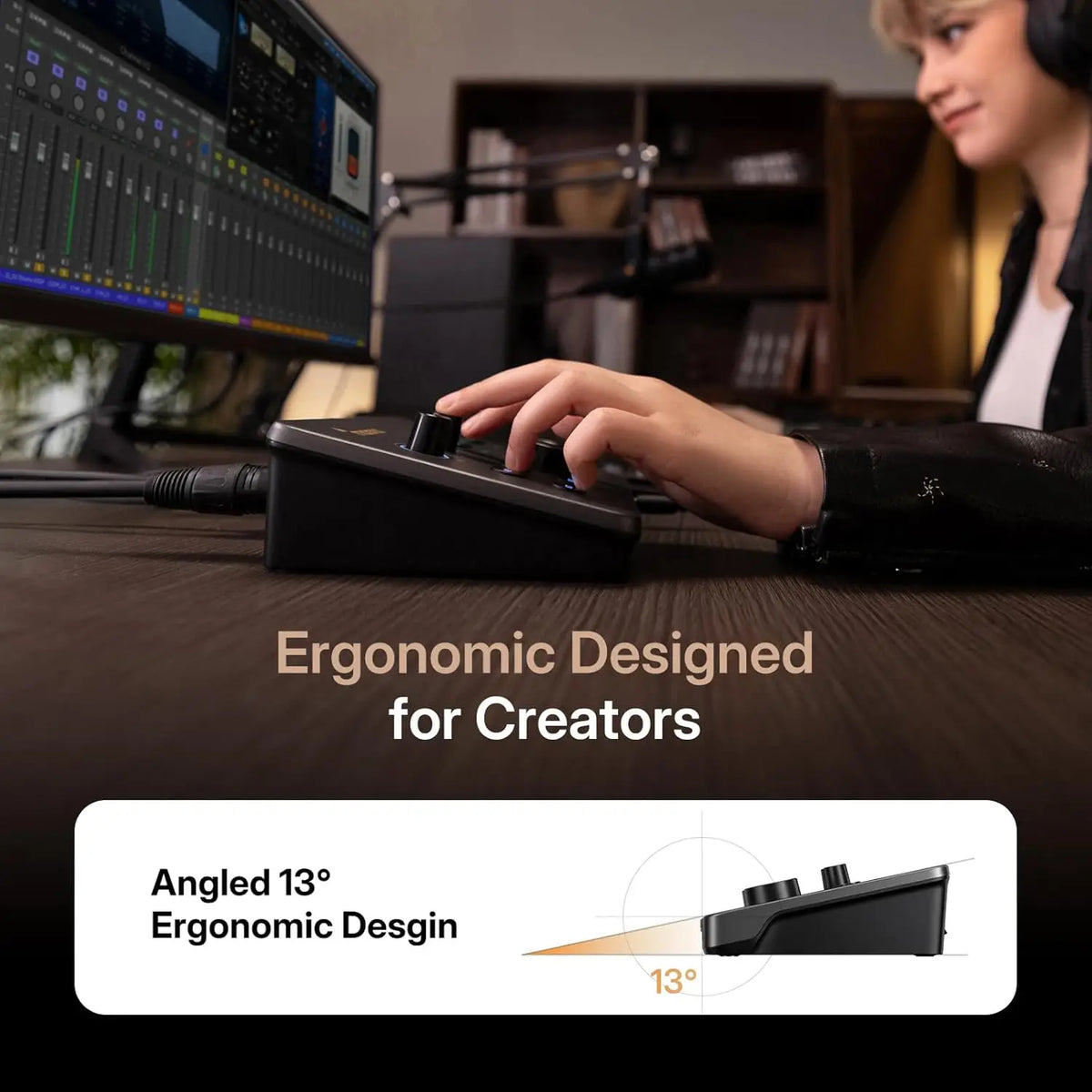 MAONO P2 USB-ljudinterface med dubbla XLR-ingångar