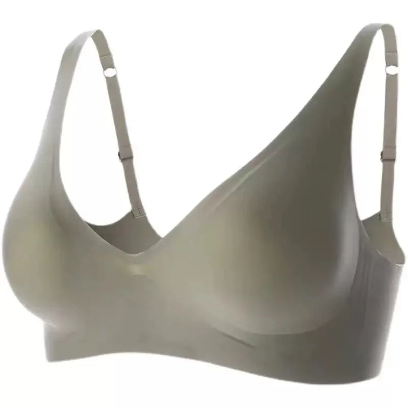 S-4XL Large Size Seamless High Quality Wireless Women's Underwear Small Breast Gathering Beautiful Back Sports Comfortable Bra