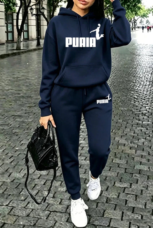 Dam Streetwear Hoodie & Joggingbyxor 2026 – Casual Sport Set eller Enskilt Plagg Höst Vinter S–XXXL