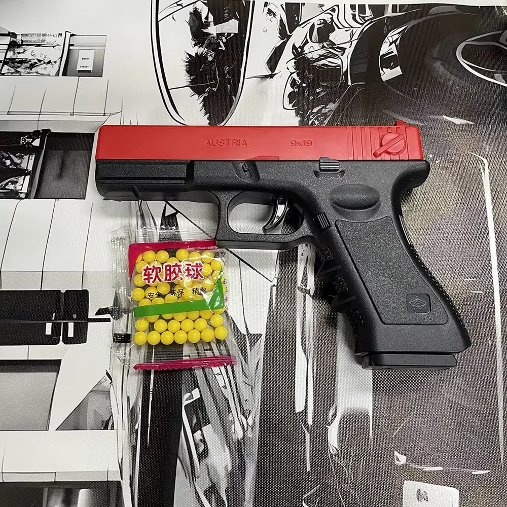 Mjukammunition Airsoft Pistol Manuell G17 Leksaksvapen