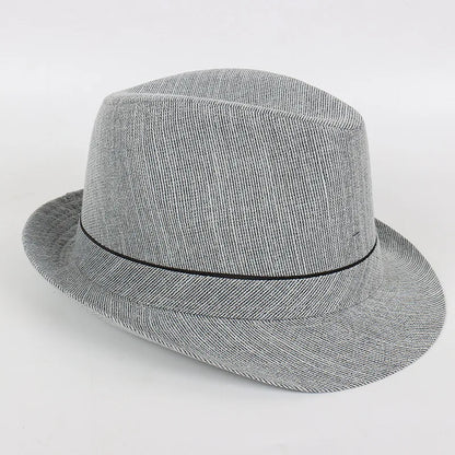 Spring&Autumn Men Fedoras  Top Jazz Plaid Hat Adult Bowler Hats Classic Version Chapeau Hats