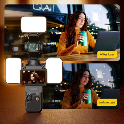 LED Light for DJI OSMO Pocket 3 4 4 Pro Accessories Gimbal Selfie Vlog Video Auxiliary Fill Lighting Brightness Adjustable