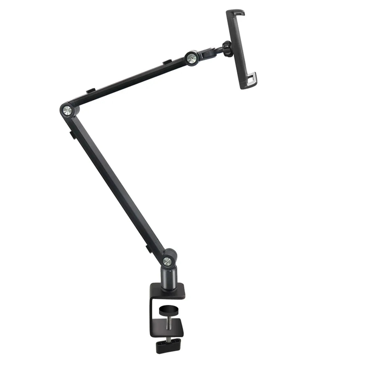 2025 Tablet Stand Holder for Ipad,Portable Monitor Stand Desk Mount for 15.6'' 16'' Screen,Aluminum Long Arm with Rotating