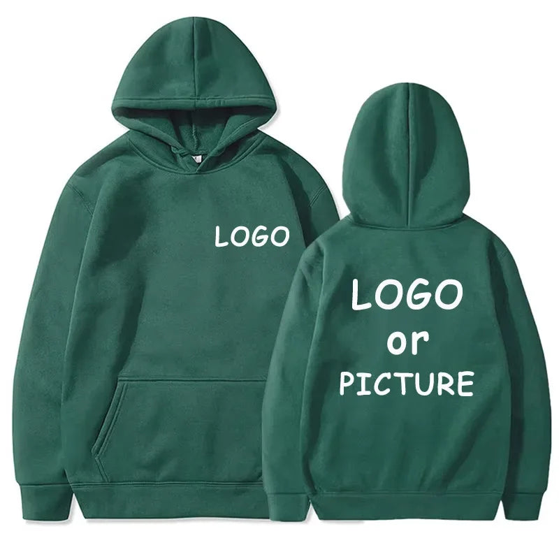 Hoodie Eget Logotyp & Tryck – Enfärgad | Reklamkläder & Streetwear