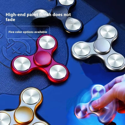 Fidget Spinner Tre Blad – Aluminiumlegering Tyst Stresslindring Anti-ångest Portabel Present Vuxna 5 Färger 2026