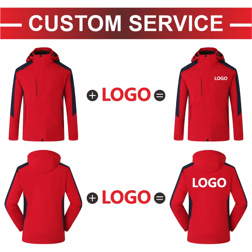 Outdoor Windproof Waterproof Warm Jacket Custom Logo Company Team Casual Hoodie Print Design High Quality Sweatshirt Embroidery