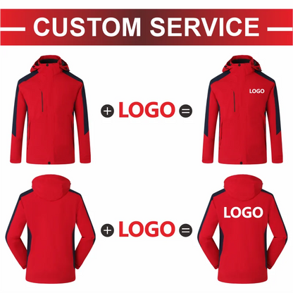 Outdoor Windproof Waterproof Warm Jacket Custom Logo Company Team Casual Hoodie Print Design High Quality Sweatshirt Embroidery