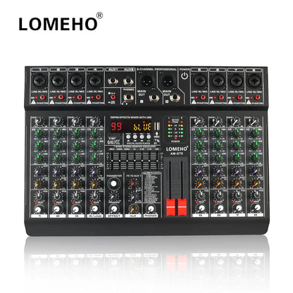 LOMEHO AM-GT8 8-kanals mixerbord med 99 DSP-effekter
