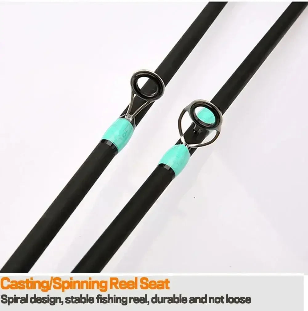 NEW Short Fishing Rod Reel Combo Set Spinning Lure Casting Rods 1.8m-2.1m 4/5Section 212g Baitcasting Reel Jigging Max Drag 10kg