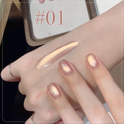1-12pcs SHAKA Autumn Tanhua Cat Eye Pink Transparent Color Gel Nail Polish 2026 New Simple And Generous Halloween Nail Gel