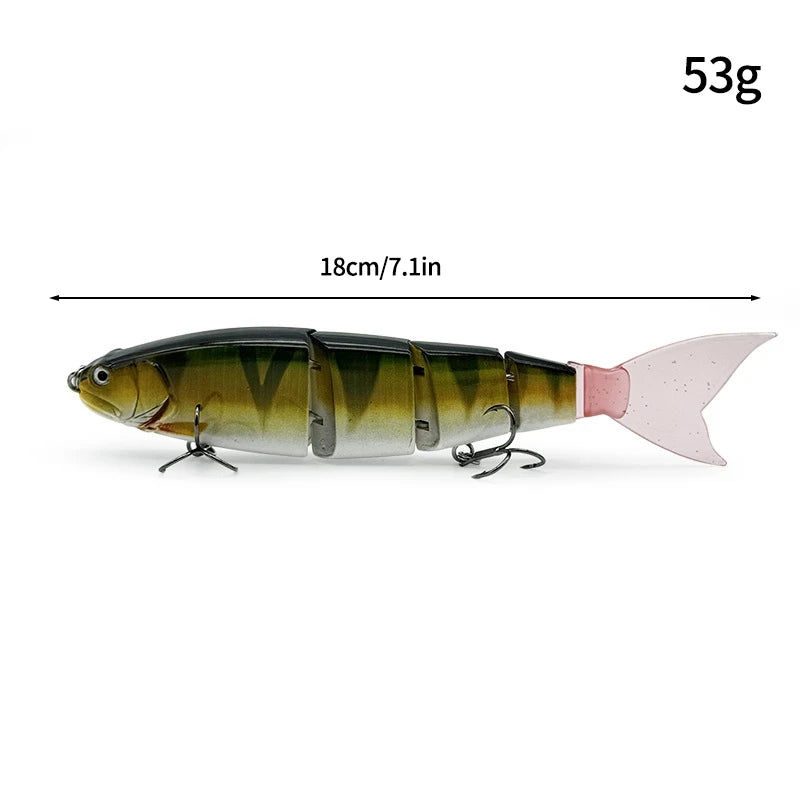 11.5cm 18.5g Balam Glide Bait Swimbait Joint Giant Pike Bass Fishing Lure Hard Bait Catfish Saltwater Lures Leurre De Pêche