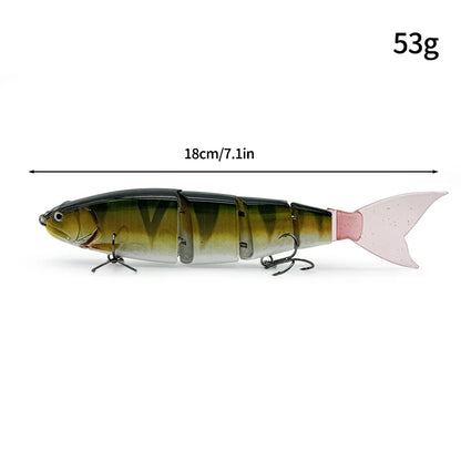 11.5cm 18.5g Balam Glide Bait Swimbait Joint Giant Pike Bass Fishing Lure Hard Bait Catfish Saltwater Lures Leurre De Pêche