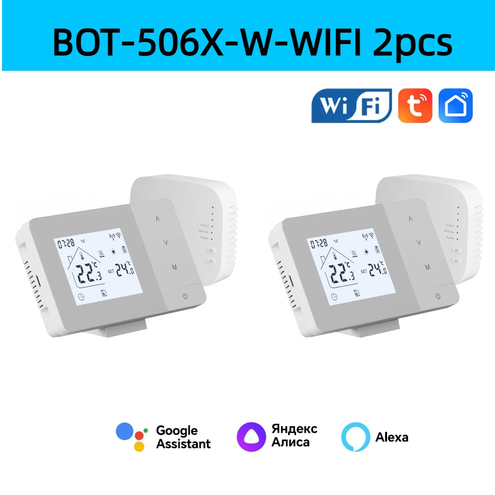Beok smart Wi-Fi-termostat med Tuya-stöd, svart eller vit