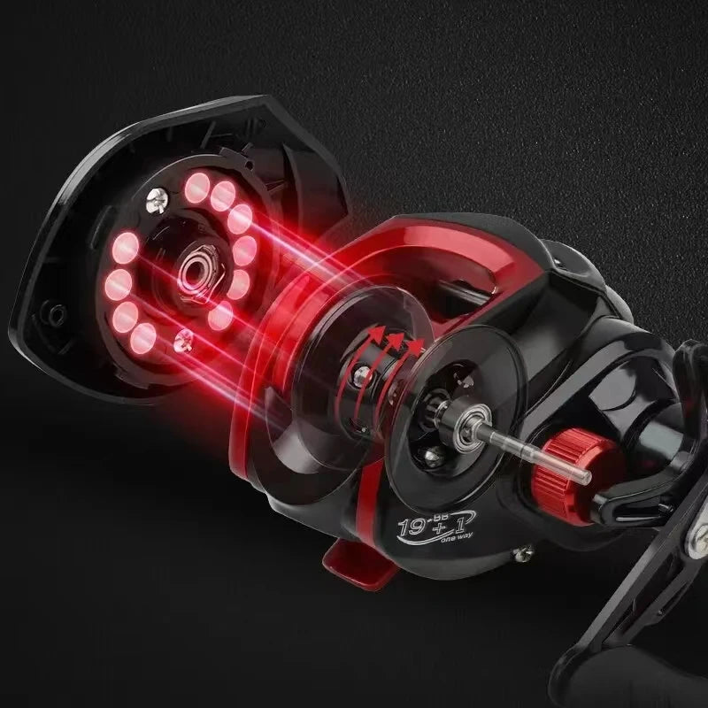 Rooblinos BR Baitcasting Reel Saltwater Freshwater Fishing Reels Max Drag 8KG Light Surf Cast Reel Baitcaster Reels