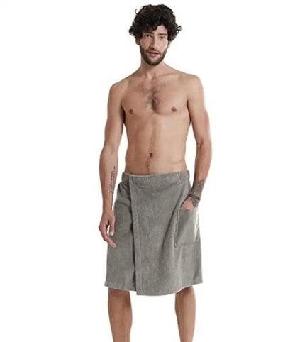 Men's Shorts 2025 Wearable Bath Towel Bathhouse Shower Room Bathrobe Pocket Bath Towel Clothing