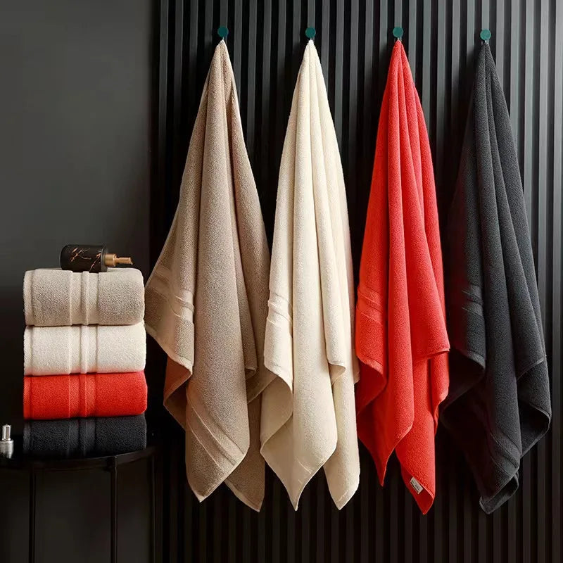 1/2/3pcs Grey Bath Towels Set for Adults - Absorbent Luxury Cotton Towels for Bathroom Home Hotel Beauty Salon Beach Gift Towels