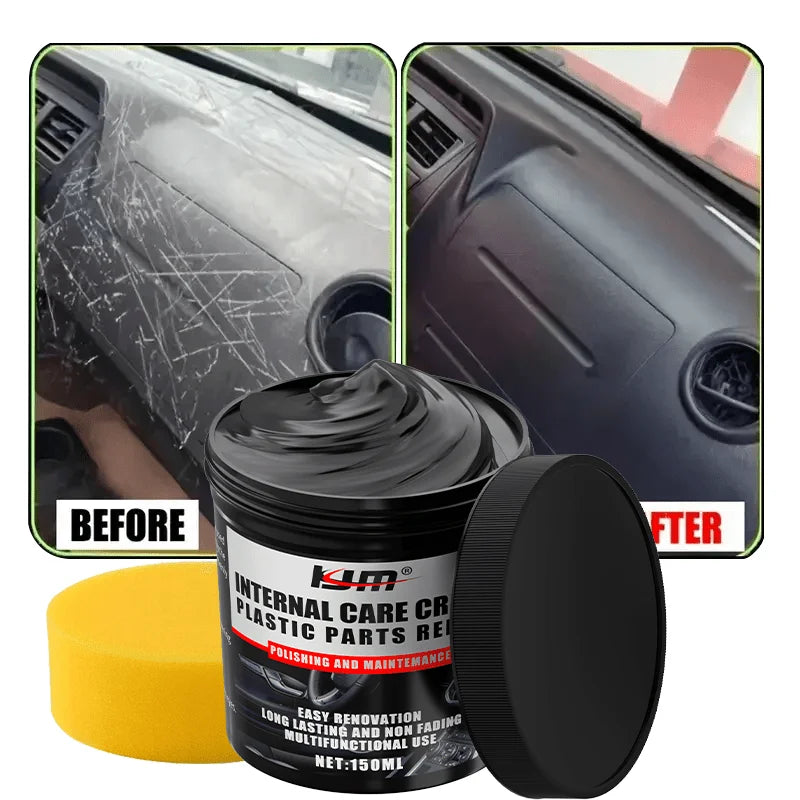 NEW Car Bumper Repair Paste - Restores Artificial Leather with Plastic, Enhances Black Effect, Car Polishing with Refurb Coating