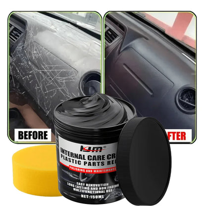 NEW Car Bumper Repair Paste - Restores Artificial Leather with Plastic, Enhances Black Effect, Car Polishing with Refurb Coating