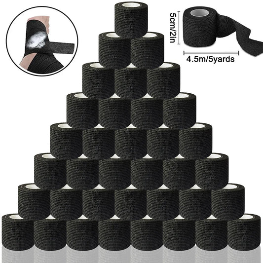 TRUE STAR Tatueringsgrepp Lindor Svart – Självhäftande Elastisk Bandage 5cm×4,5m Andningsbar Engångs 3–48-pack 2026