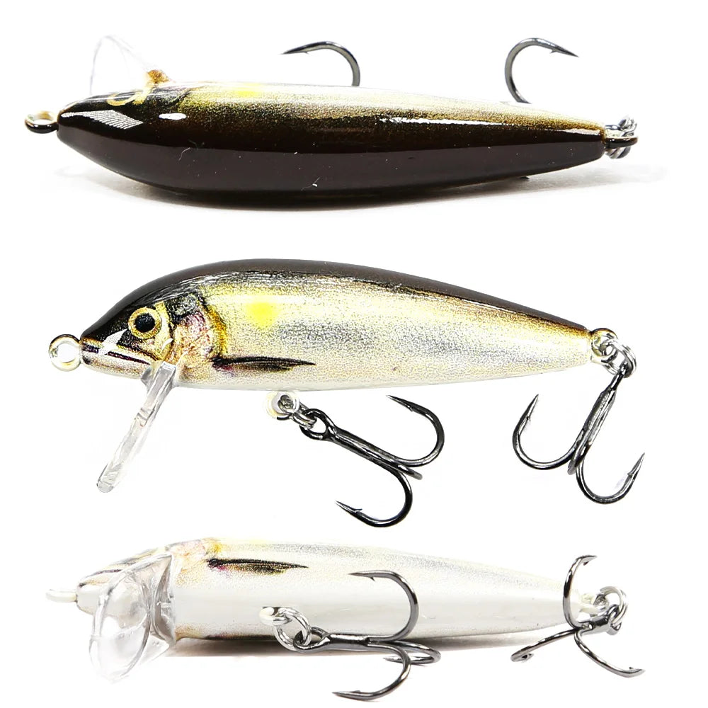 B&U Sinking Minnow Wobblers Fishing Lures For Bass Perch Pike Trout Lure and Hard Bait Jerkbait for Perch Fishing Tackle
