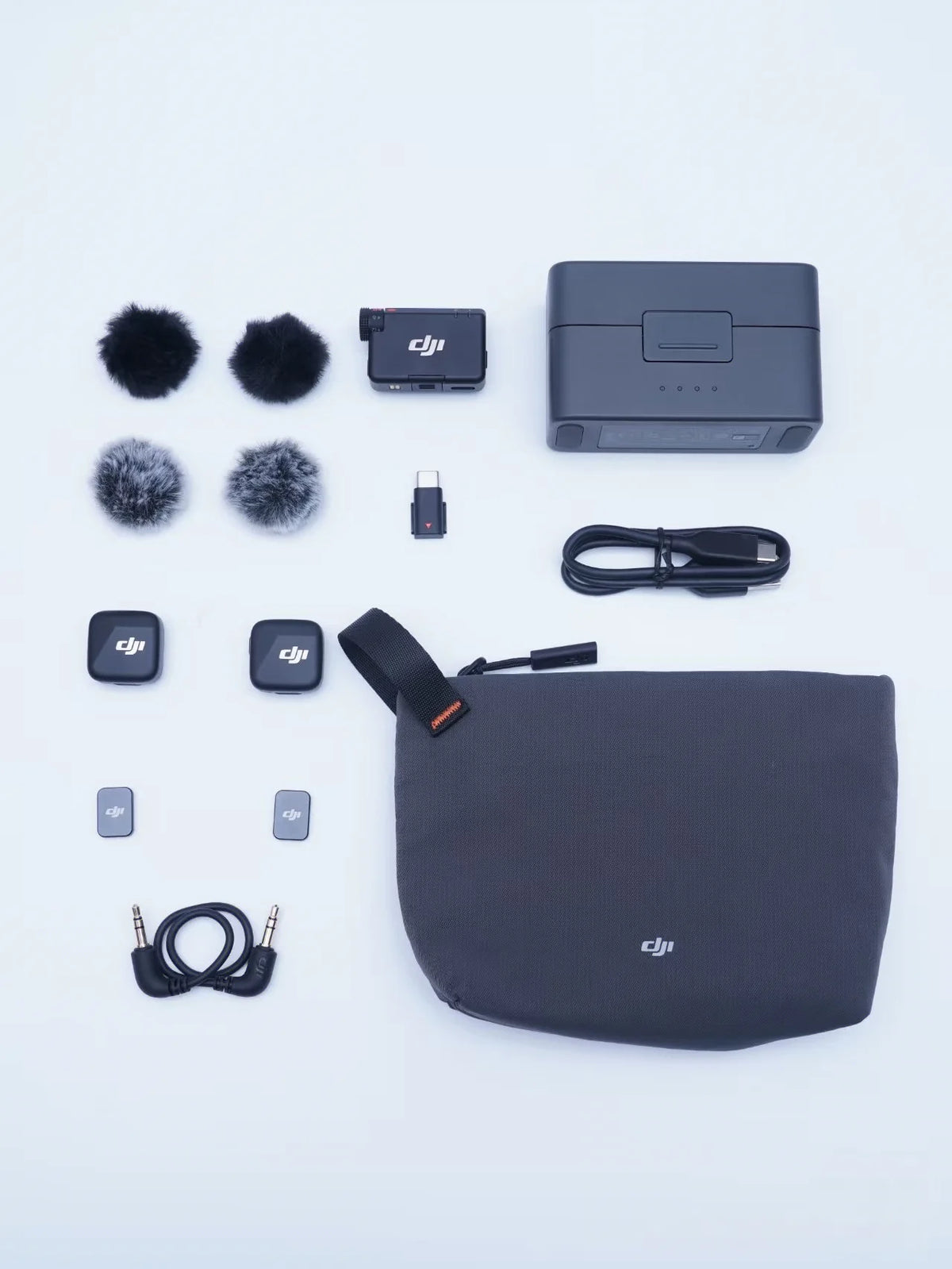 DJI Mic Mini trådlös streamingmikrofon – brusreducering och laddfodral