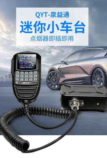 QYT KT-WP12 Mini Mobile Ham Radio Transceiver  Car Radio Station 25W 200 Channels VHF UHF Dual Band  Car Vehicle