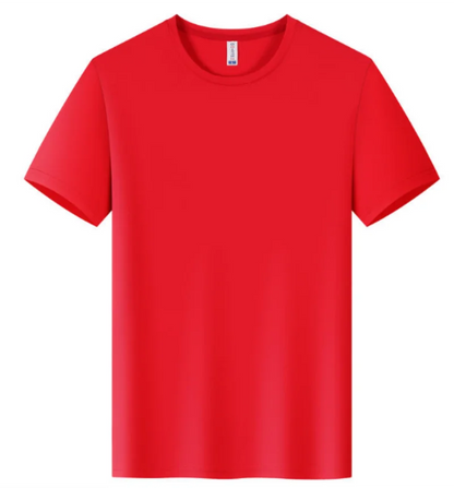 Herr Sport T-Shirt 2026 – Quick Dry Logotryck Brodyr Kortärm O-ringad Andningsbar 8 Färger S–4XL