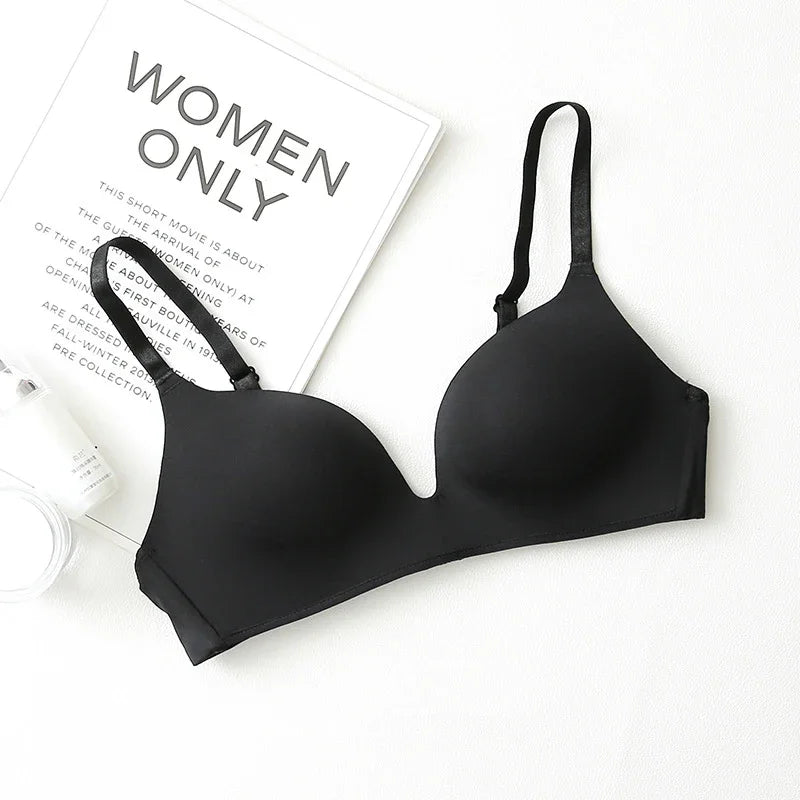 Seamless Bras for Women Push Up Bras No Wire Brassiere A B Cup Underwear Sexy Bralette Three Quarters(3/4 Cup)  Lingerie 2027
