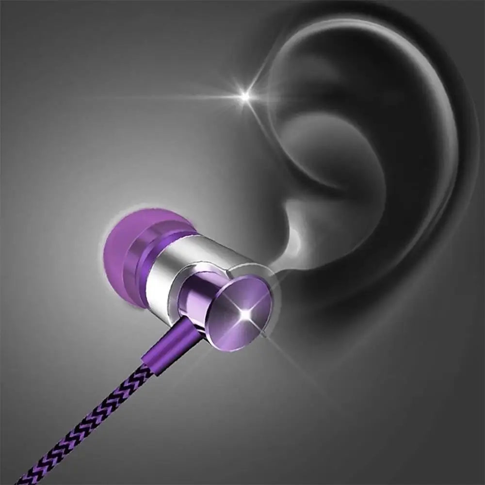 9D Stereo Wired Headset Bass With Mic Earphone In-Ear Headphones 3.5mm Wired Earphone Noise Canceling Headset For Huawei Xiaomi