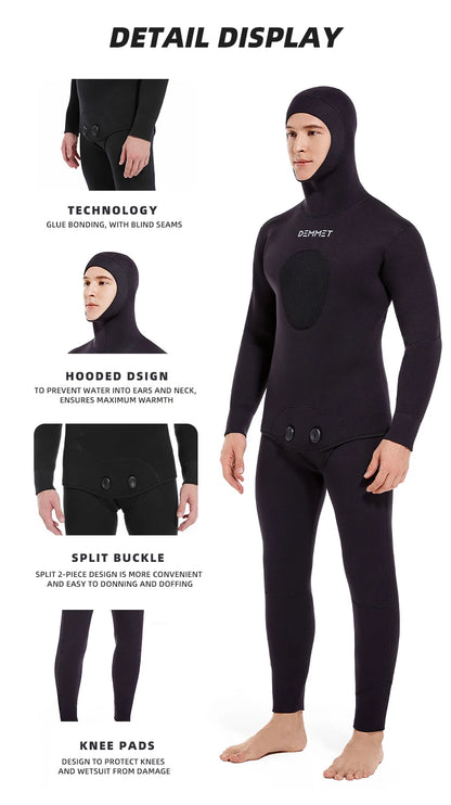 5mm Neopren Våtdräkt Herr – Överdel eller Byxor, Dykning & Undervattenfiske, S– 3XL