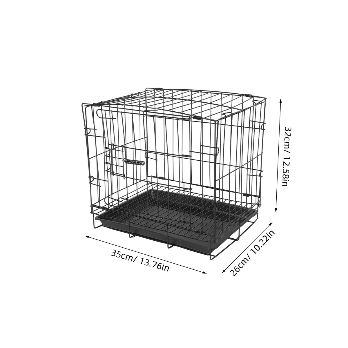 Multipurpose Foldable Pet Cage Metal Wire Dog Travel Crate Cat Kennel Rabbit Playpen Small Animal Carrier Portable Ventilated