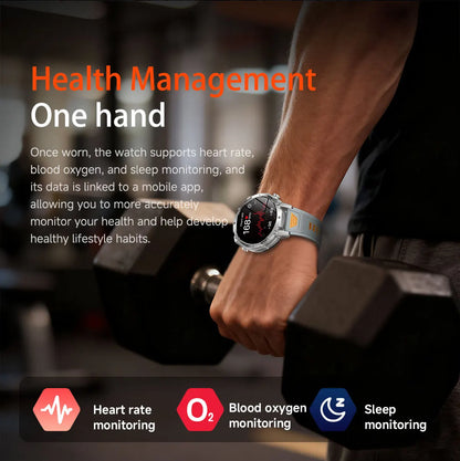 2026 1400mAh Big Battery Smart Watch Men Outdoor GPS Flashlight IP68 Waterproof Bluetooth Call AMOLED Military Sports Smartwatch