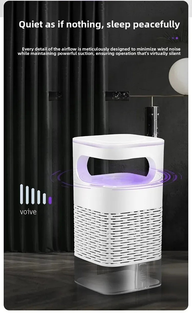 USB Mosquito Trap Electric Silent Bug Zapper Upgraded Inhalation Fly Killer with UV Light Indoor for Home Bedroom Office