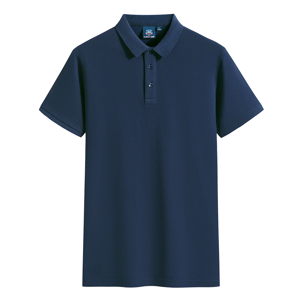 Polo-shirt med Eget Tryck eller Logotyp – 100% Bomull, Unisex S–6XL (Asian)