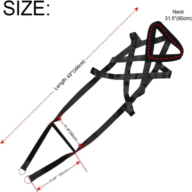 Large Working Dog Pull Training Leash Sled Safety Belt for Behavior Training Durable Dog Leash for Dog Sled Enthusiasts