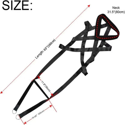 Large Working Dog Pull Training Leash Sled Safety Belt for Behavior Training Durable Dog Leash for Dog Sled Enthusiasts