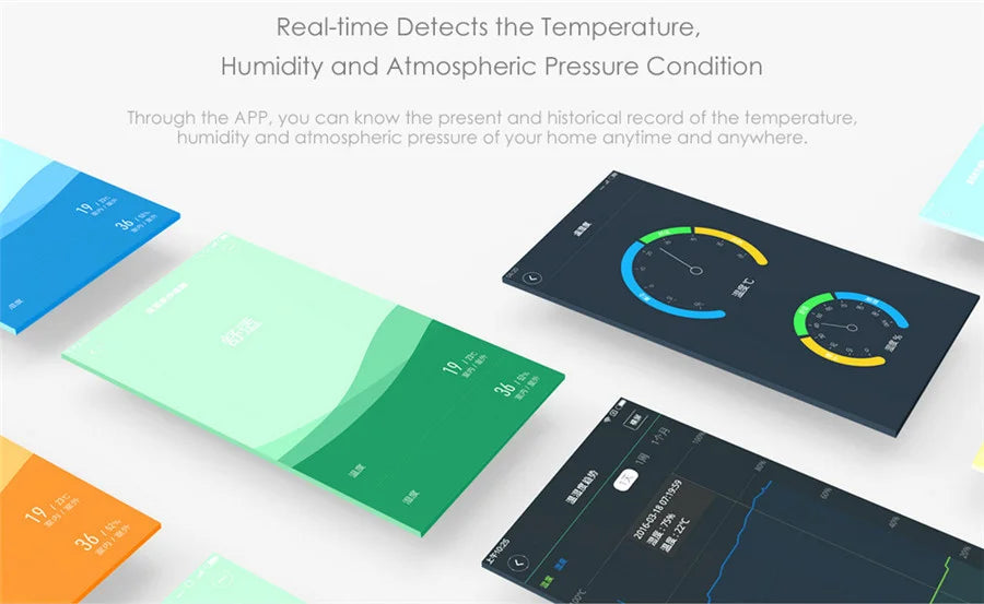 Aqara Temperature Sensor Smart Air Pressure Humidity Environment Smart Control Zigbee Connection For Xiaomi Mi home Homekit APP
